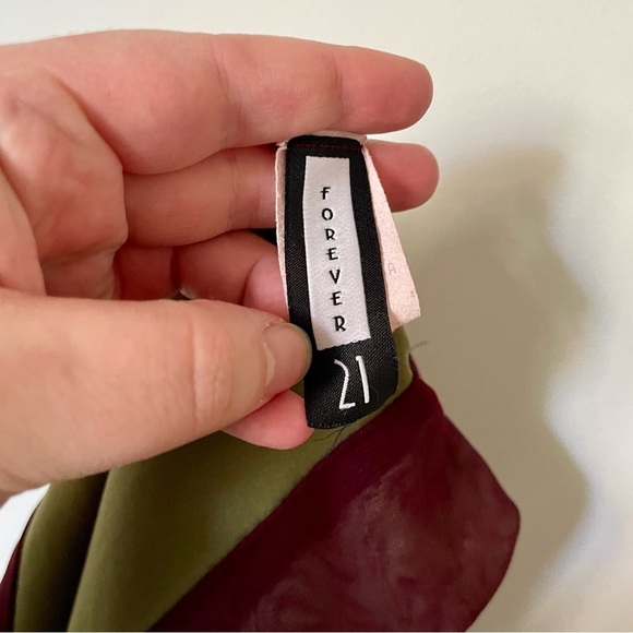 Vintage Y2K Forever 21 Mesh Cowl Neck Asymmetric Hem Midi Dress Fairycore Size S - Picture 9 of 10